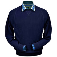 Peru Unlimited Corp. - Men's Baby Alpaca 'links Stitch' Sweatshirt-style Crew Neck Sweater