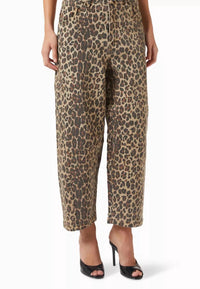 Never Fully Dressed - Leopard Barrel Jean