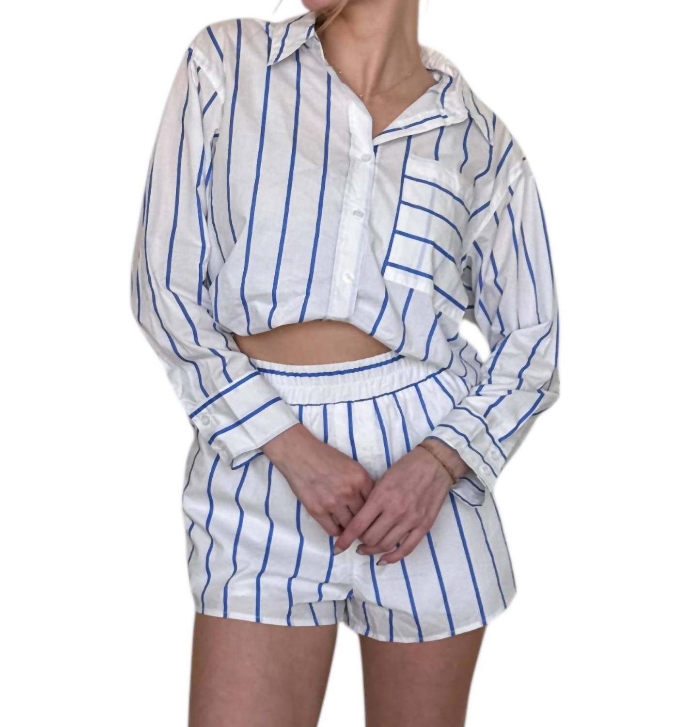 Day + Moon - Striped Matching Set