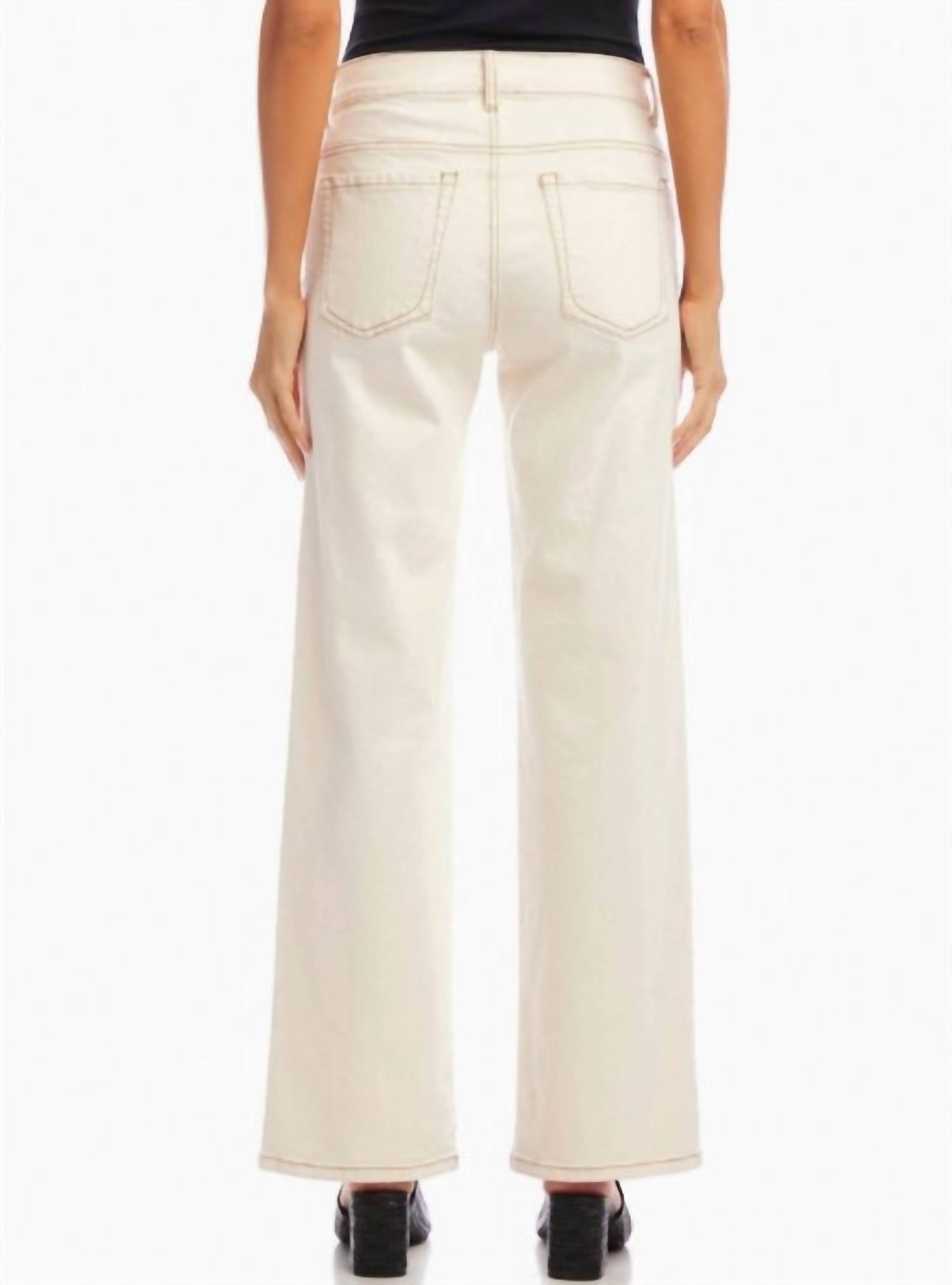 Karen Kane - Full Length Wide-Leg Jeans