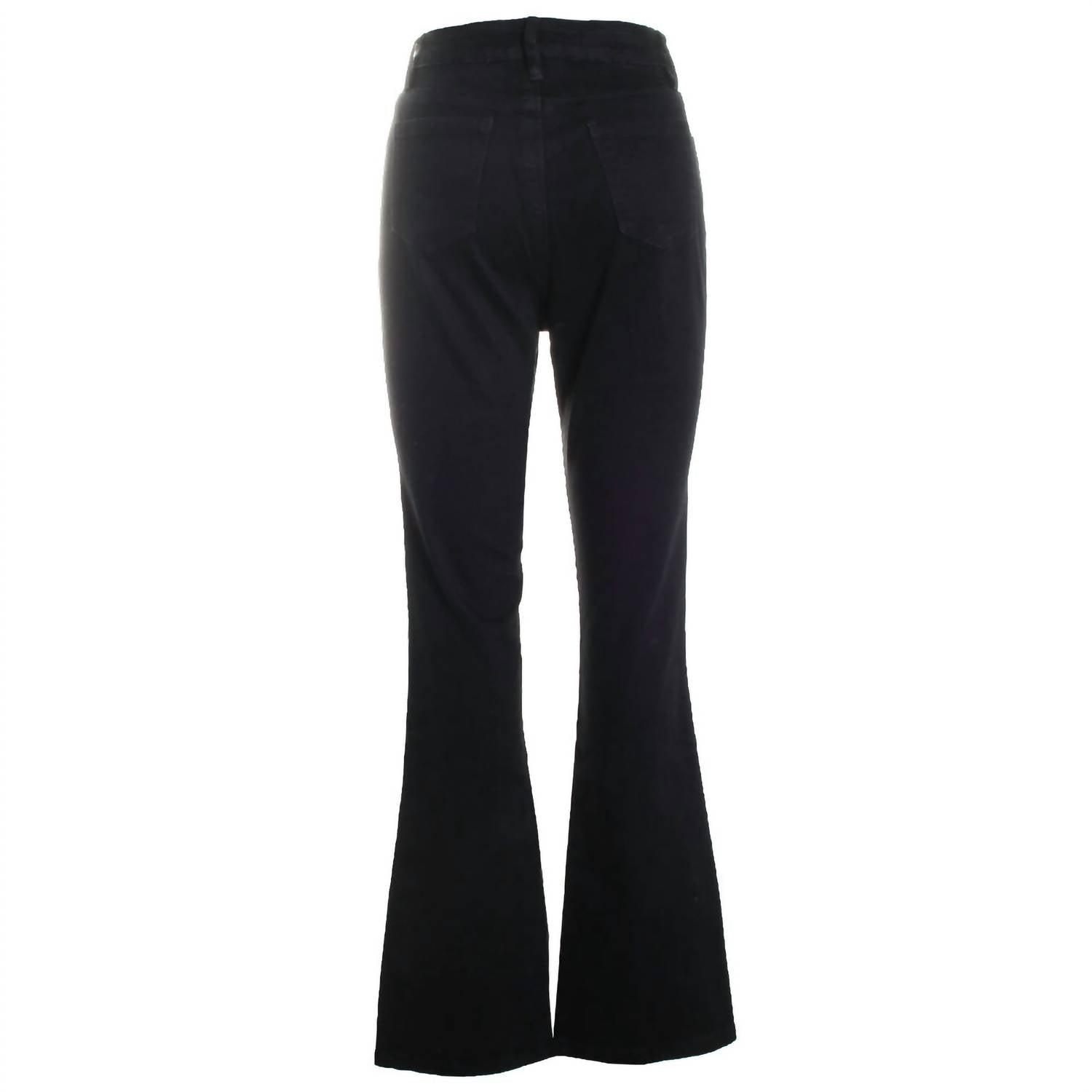 Oolala - Women's Button Details Straight Leg Jeans