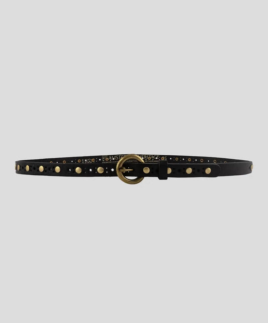 Amsterdam Heritage - Women's Chloe Vintage Studded Skinny Belt