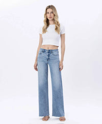 Flying Monkey - High Rise Raw Hem Jeans