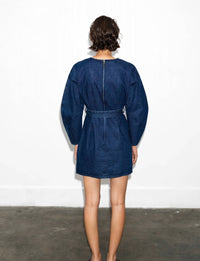 French Connection - Leighton Denim Banana Sleeve Mini Dress