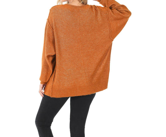 Zenana - Melange Button Down Cardigan