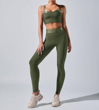 HEROINE SPORT Lina Sports Bra in army - women's intimate - alternate view