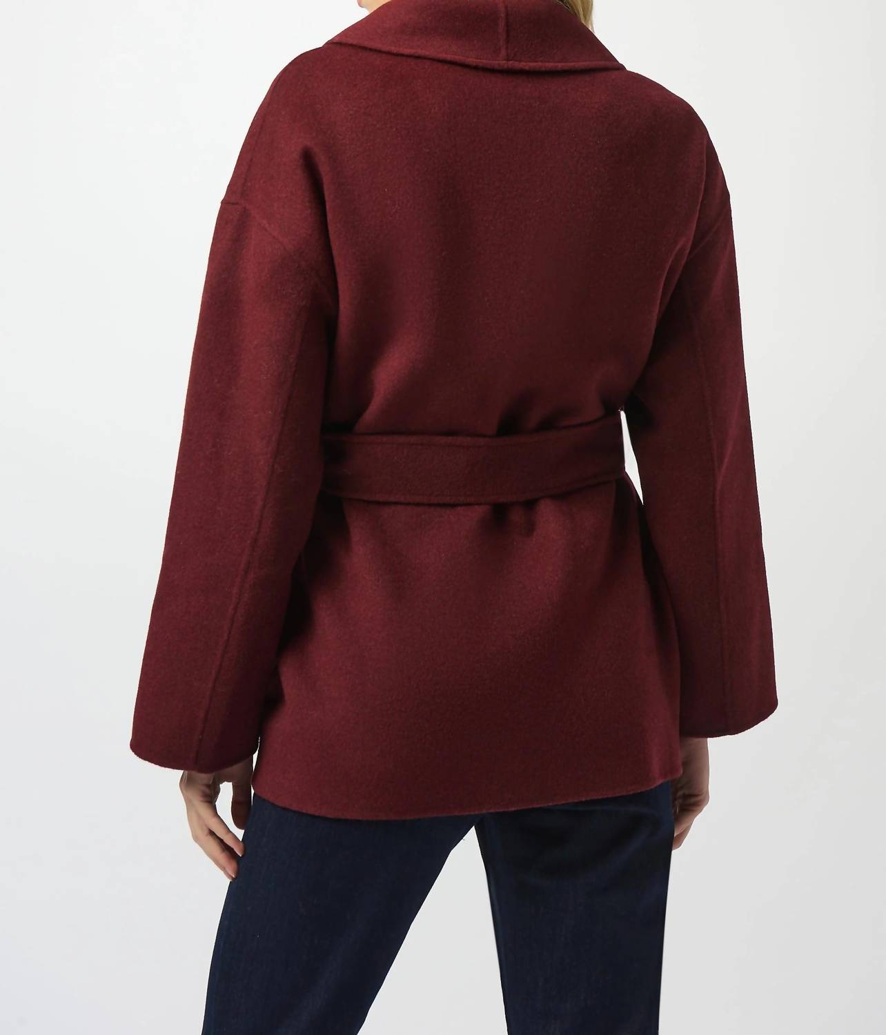 Joseph Ribkoff - Belted Short Wrap Kimono Coat