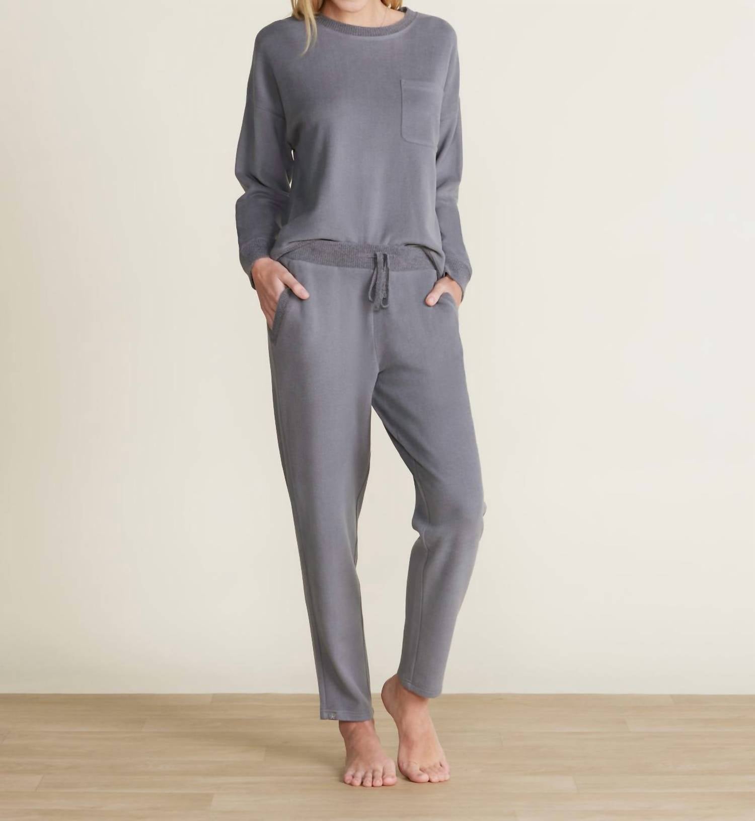 Barefoot Dreams - Malibu Brushed Fleece Mix Taper Pant