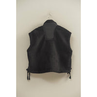 Hyfve - Women's Cozy Sherpa Vest Jacket with Tie-Up Side Details