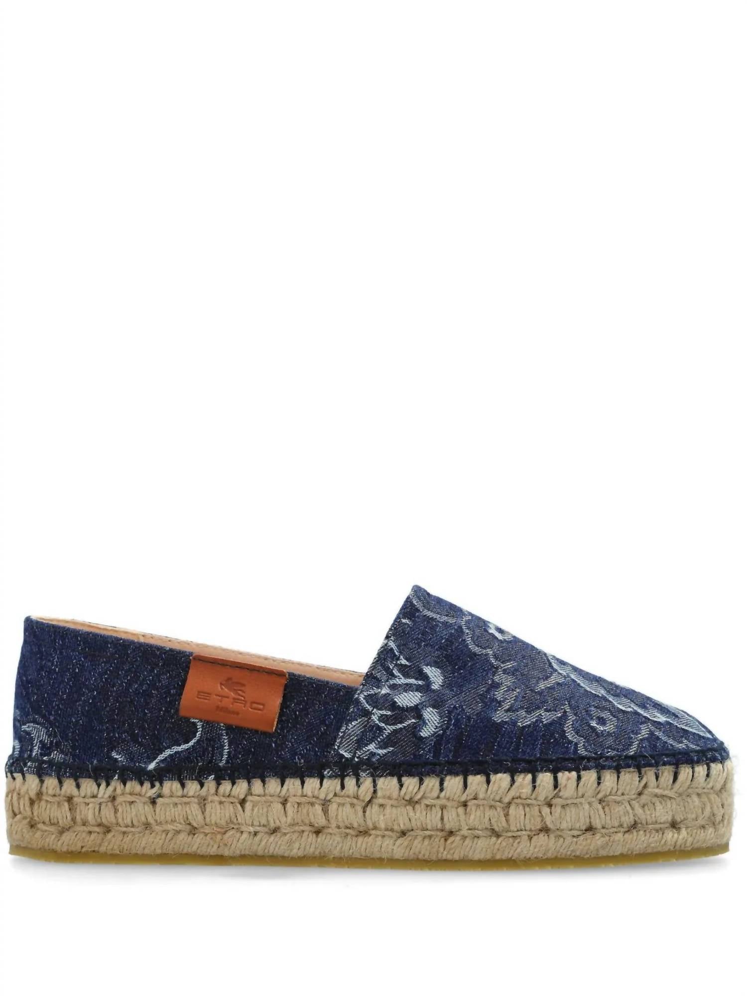 Etro - Women's Denim Platform Espadrilles
