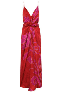 Juan De Dios - Macarena Silk Midi Dress