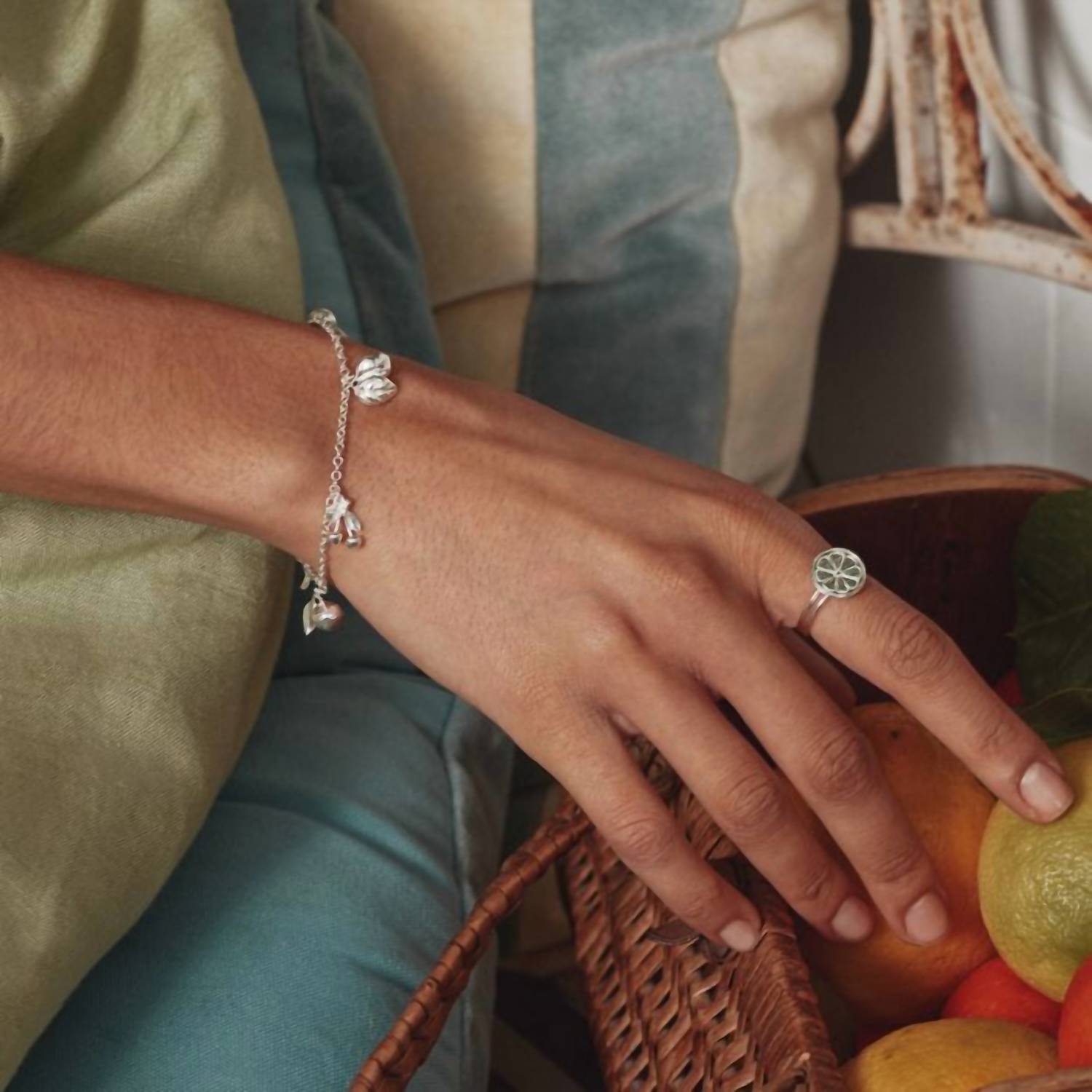 Alex Monroe - Lemon Slice Double Band Ring