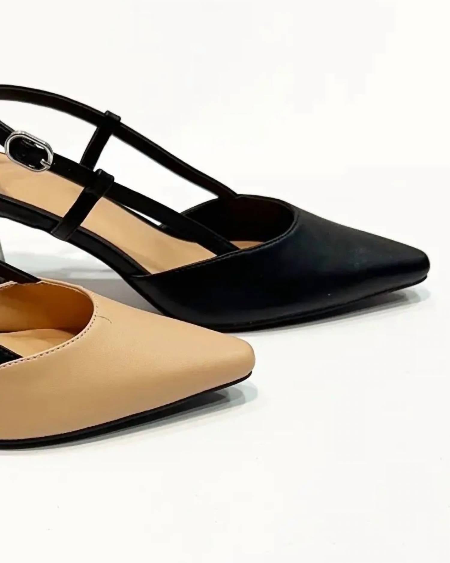 Pierre Dumas - Women's Scarlet Sling Back Kitten Heel