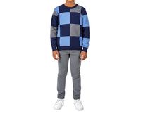 Deux Par Deux - Checker Knit Sweater