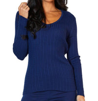 Angel Apparel - Braided V-Neck Sweater