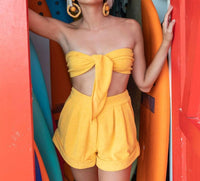 My Beachy Side - Carimbo Tie Front Top