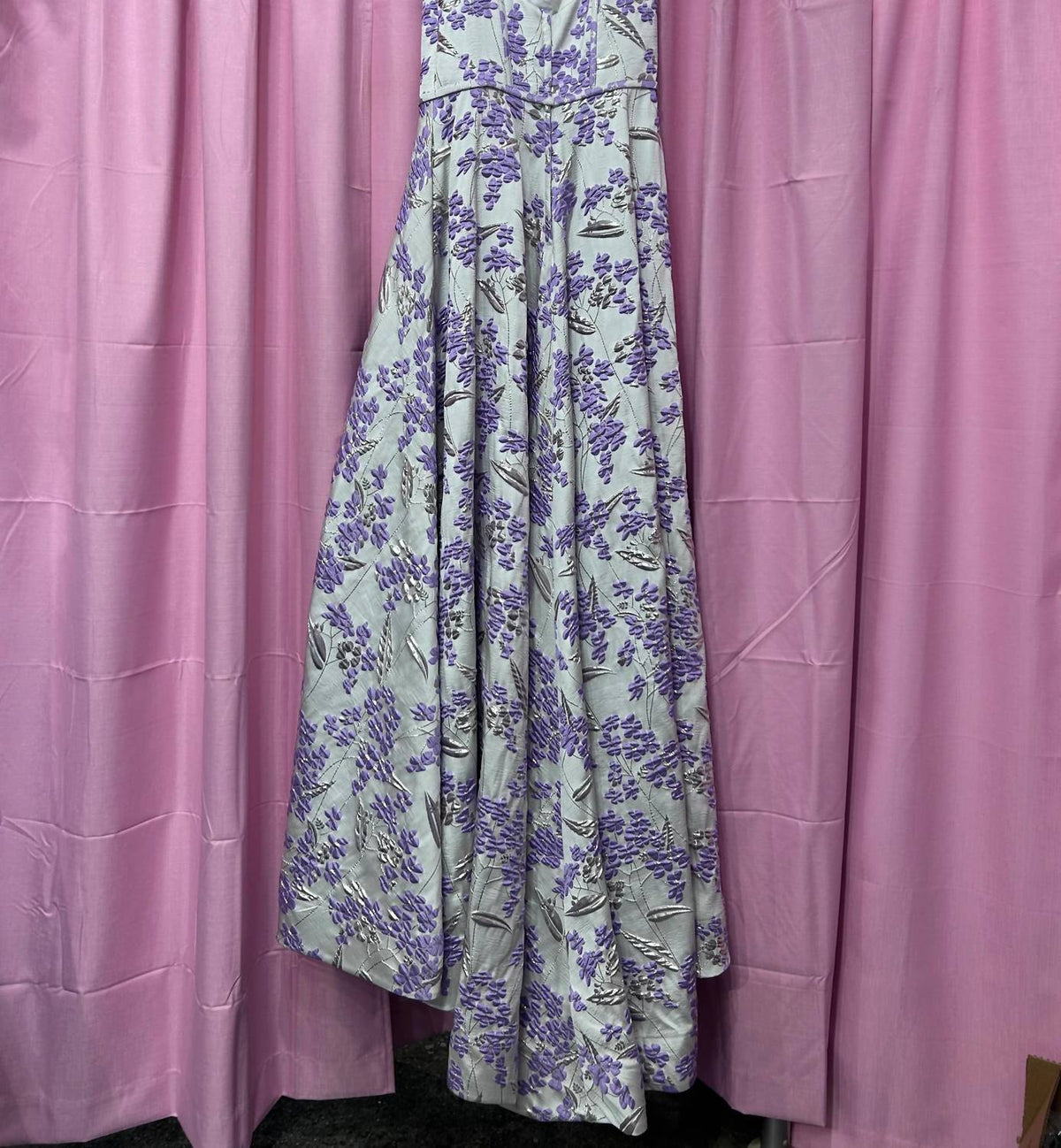 Sherri Hill - Women's Floral Brocade A-line Gown