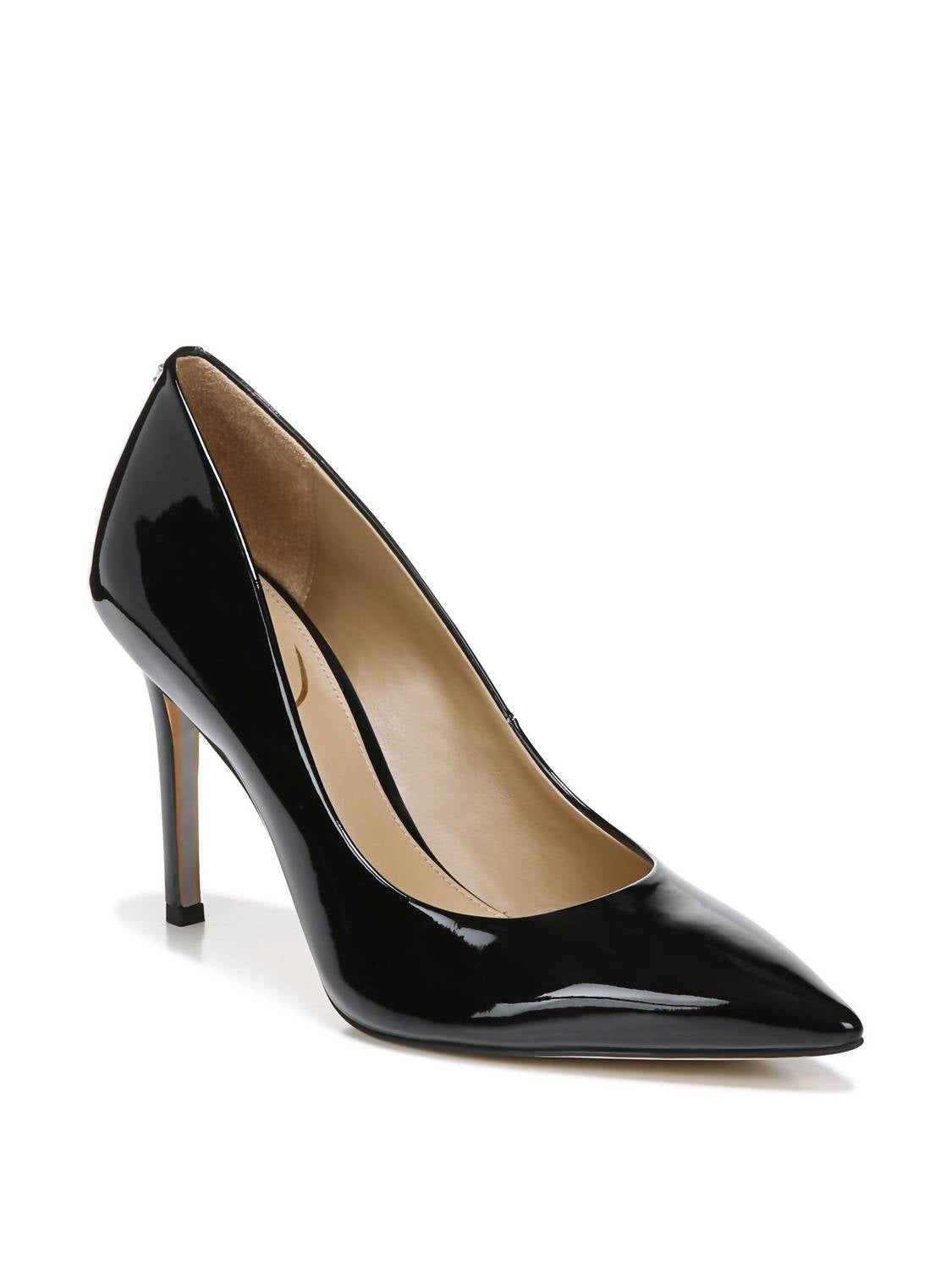 Sam Edelman Women's Hazel Pointed Toe Pump in black patent - women's heels