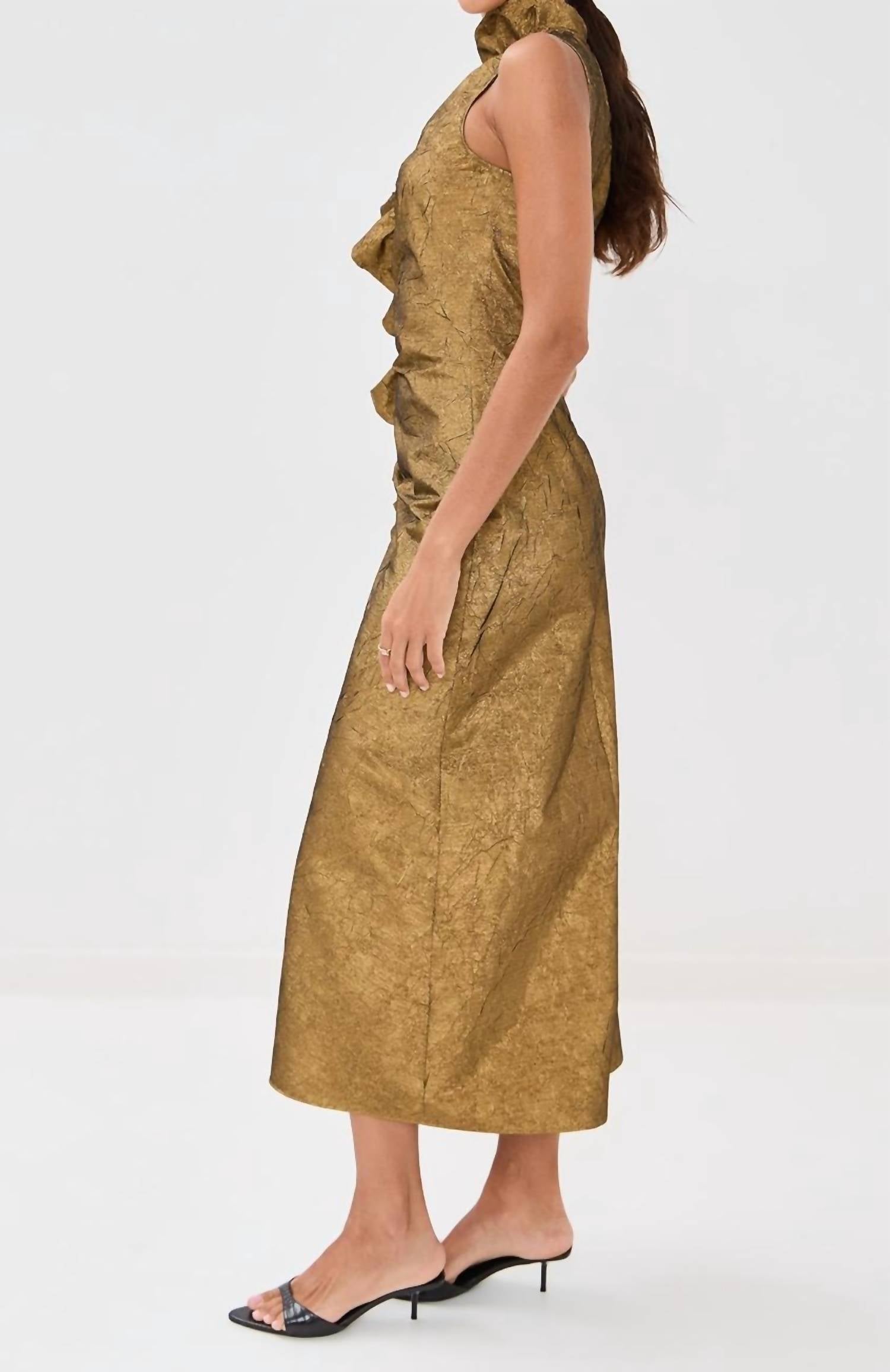 Ulla Johnson - Demetria Sleeveless Ruched Front Midi Dress