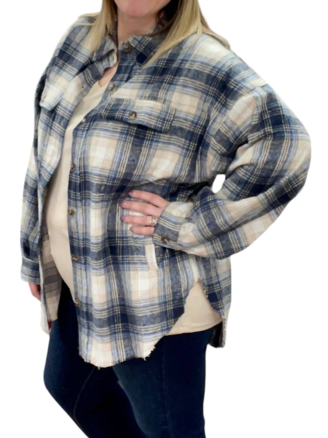 White Birch - Plaid Shacket