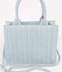 3Am By H&D Accessories - Women's Denim Handle Satchel Bag