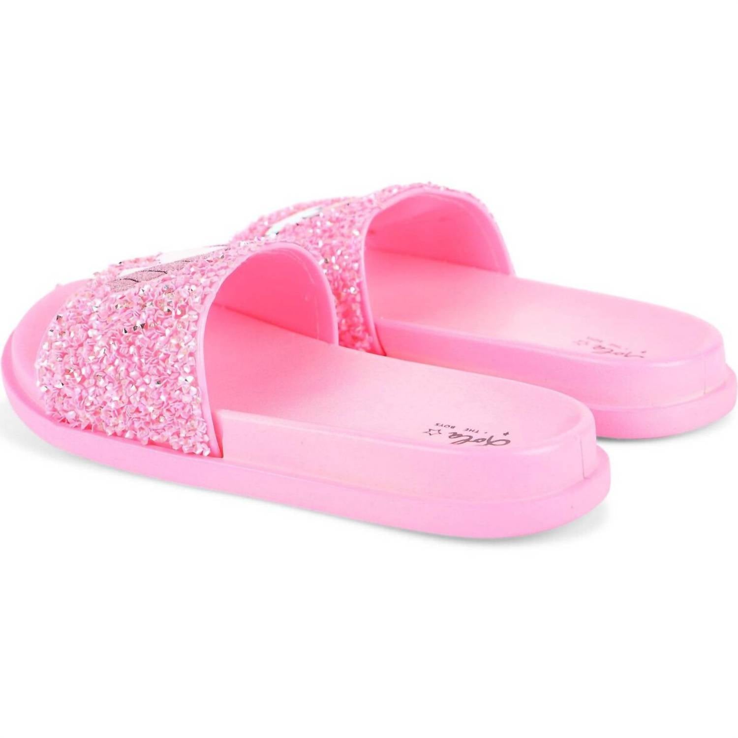 Lola + The Boys - Girls Glitter Unicorn Slides