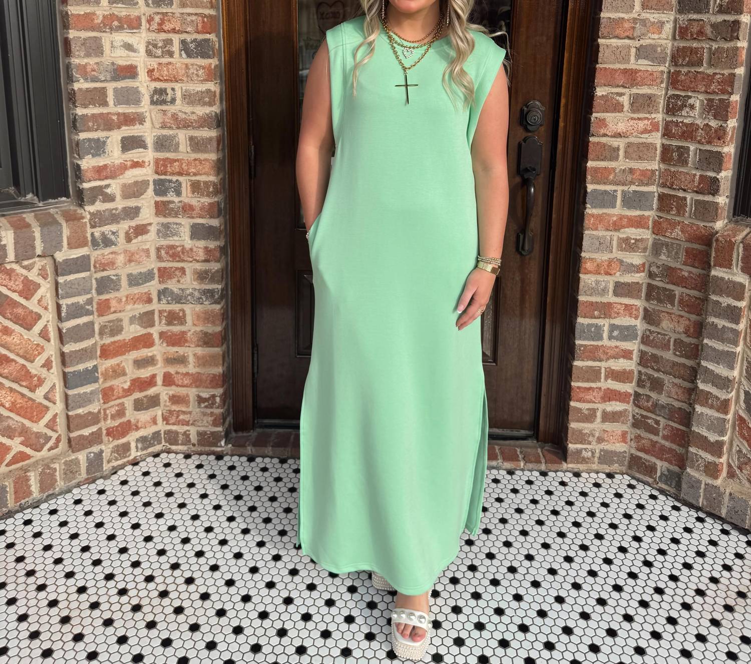 Entro - Jersey Knit Midi Dress