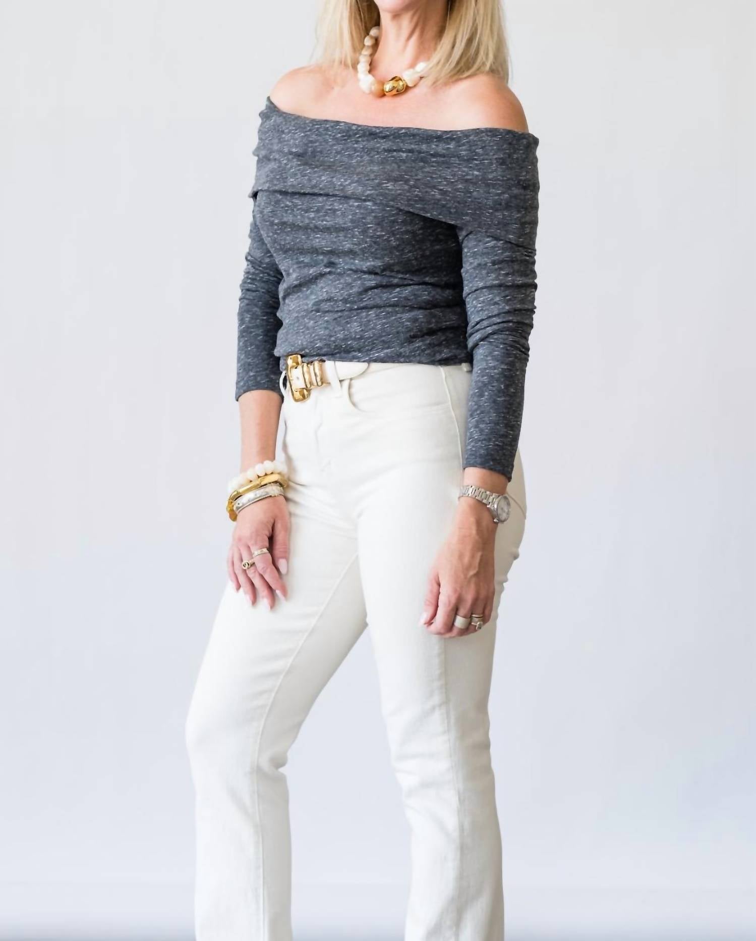Closed - Asymmetric Long Sleeve Top