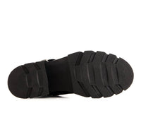 Andrea - Women's Biker Boots With Buckle
