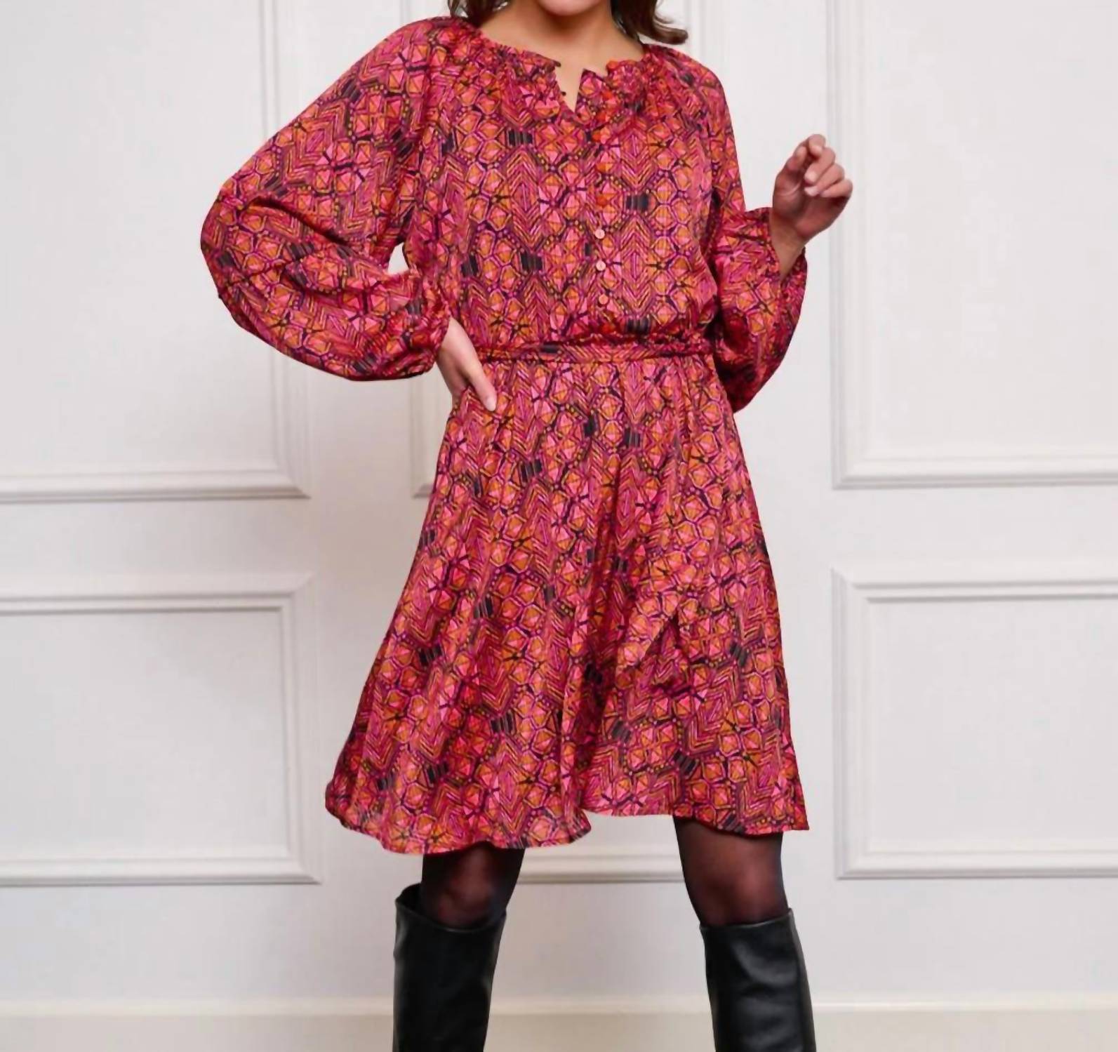 Esqualo - Francette Fancy Sleeve Sensation Mini Dress