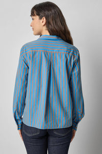 Lilla P - Striped Button Down Shirt