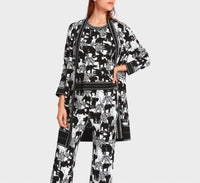 Marc Cain Animal Intense Cardigan in zebra elephant - women's cardigan - alternate view