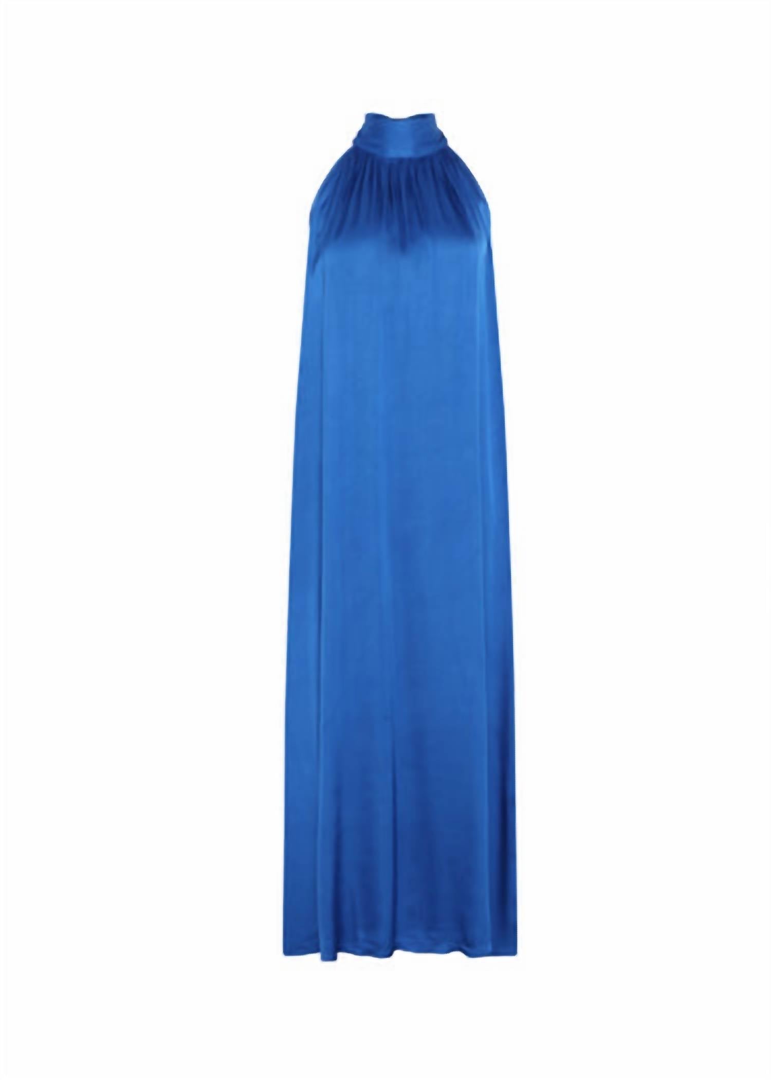 FRNCH Auberya Maxi Dress in azure blue - women's dress - view 4