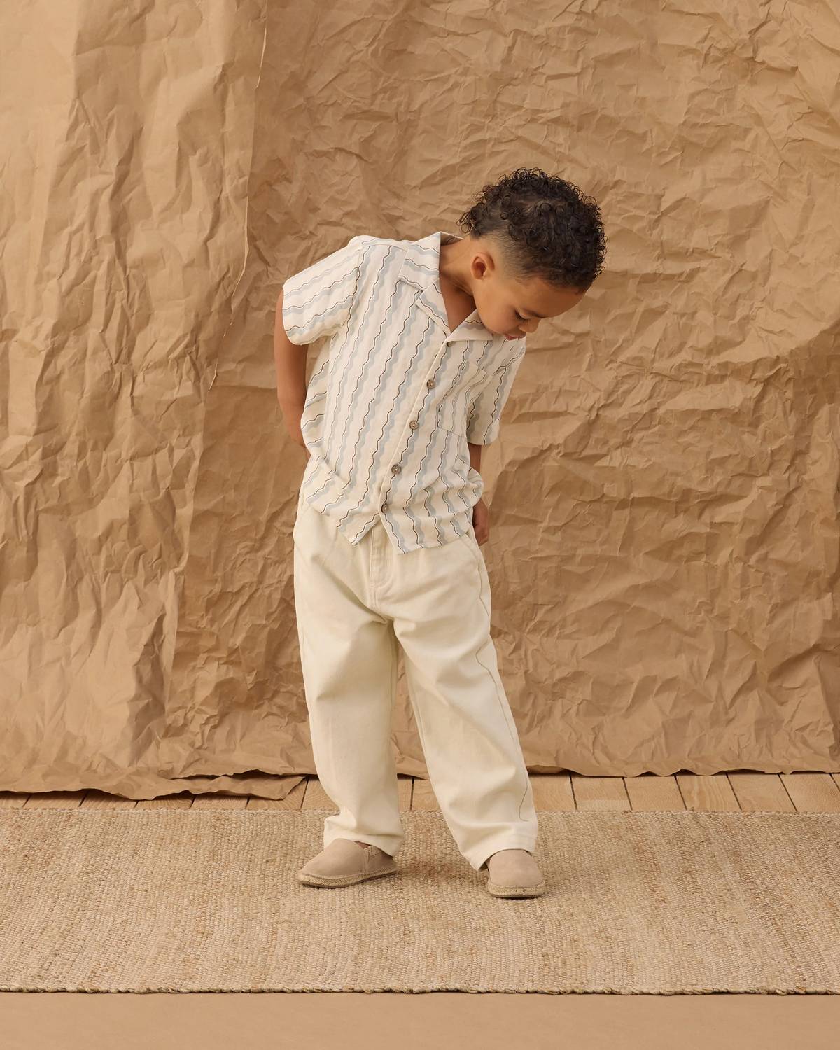 Rylee + Cru - Boy's Lapel Collar Shirt