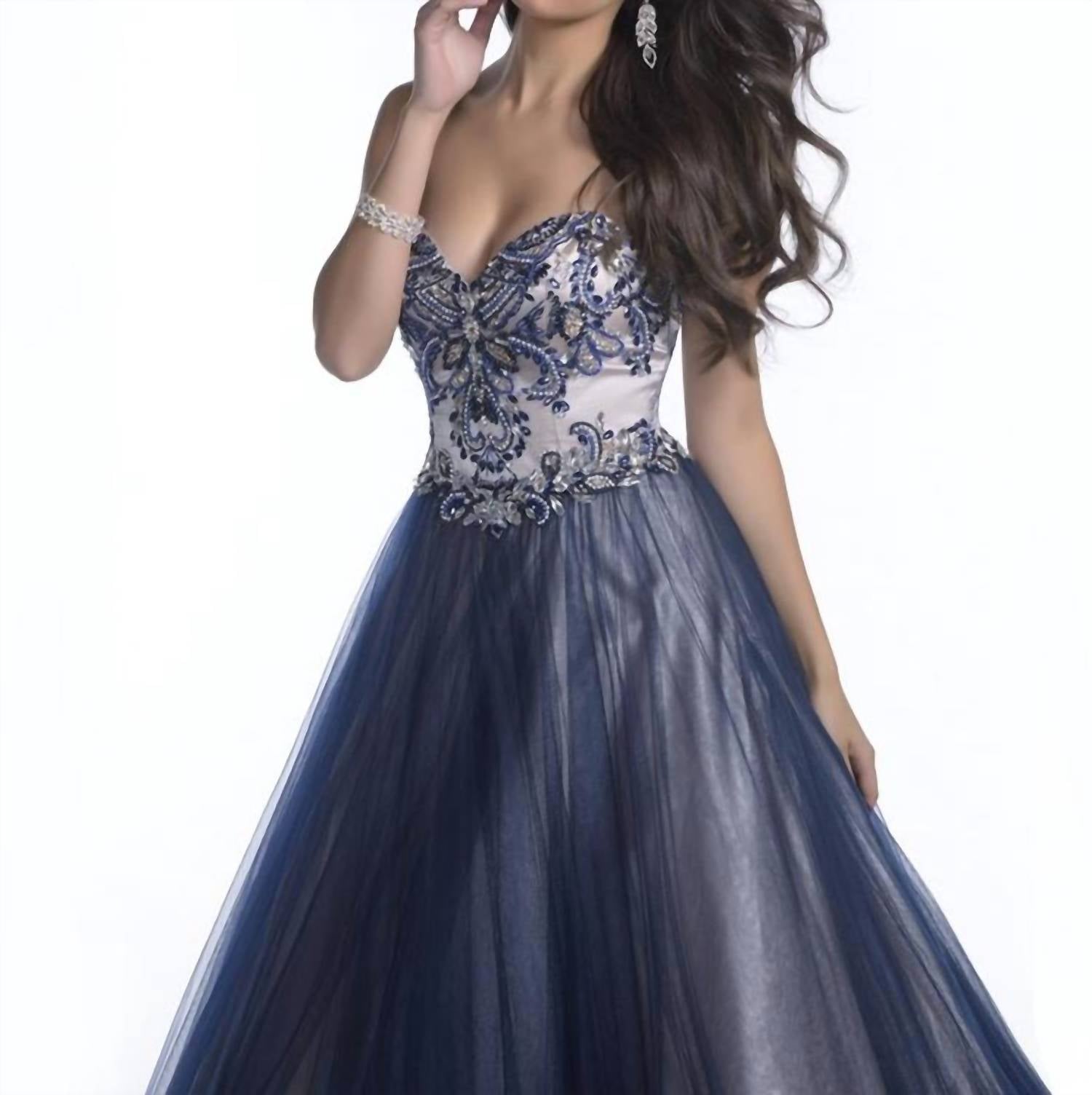Karishma Creations - Strapless Maxi Prom Dress
