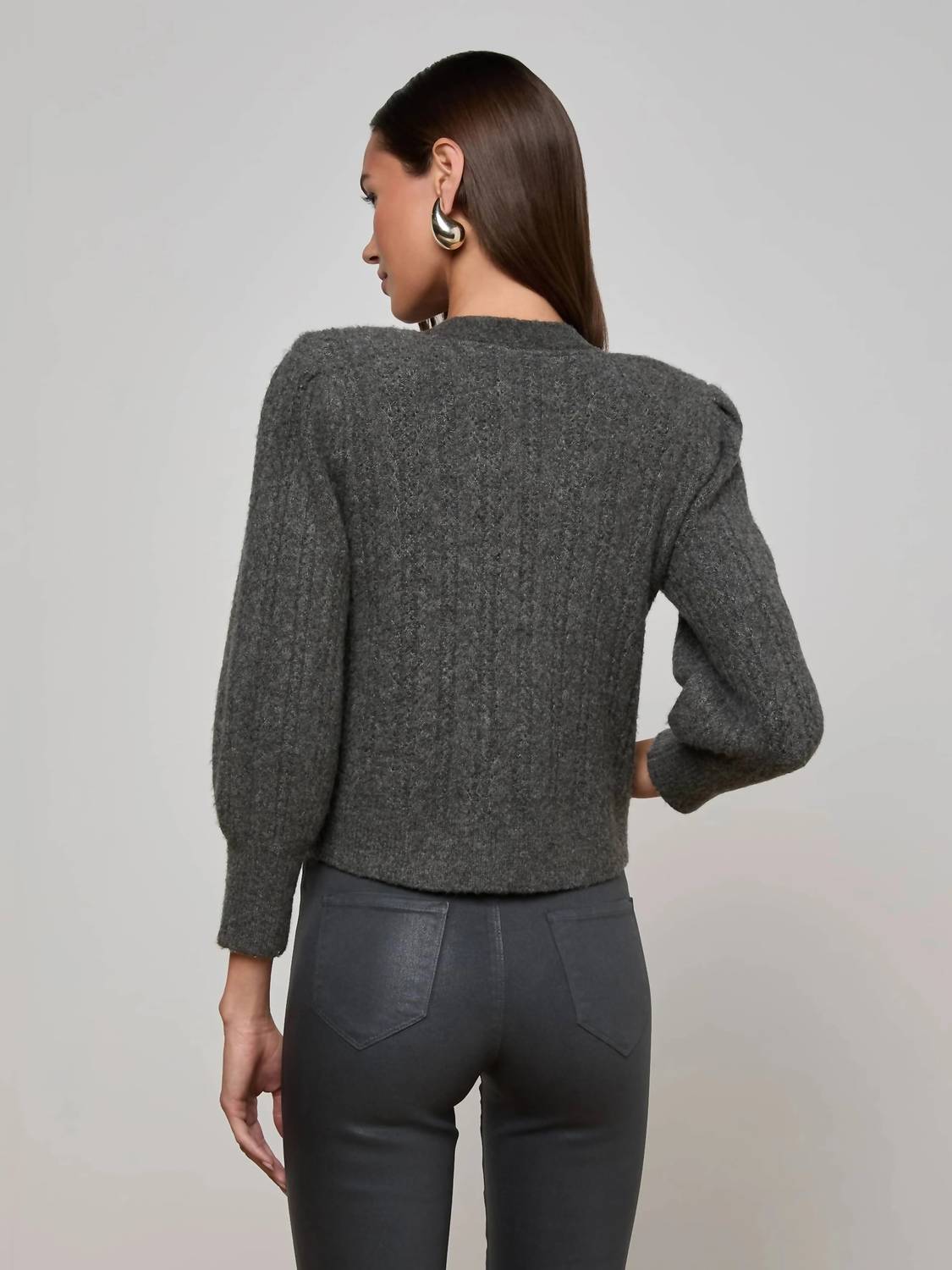 L'Agence - Talulla Jeweled Button Cardigan