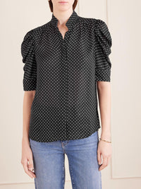 Frame - Gillian Polka Dot Blouse