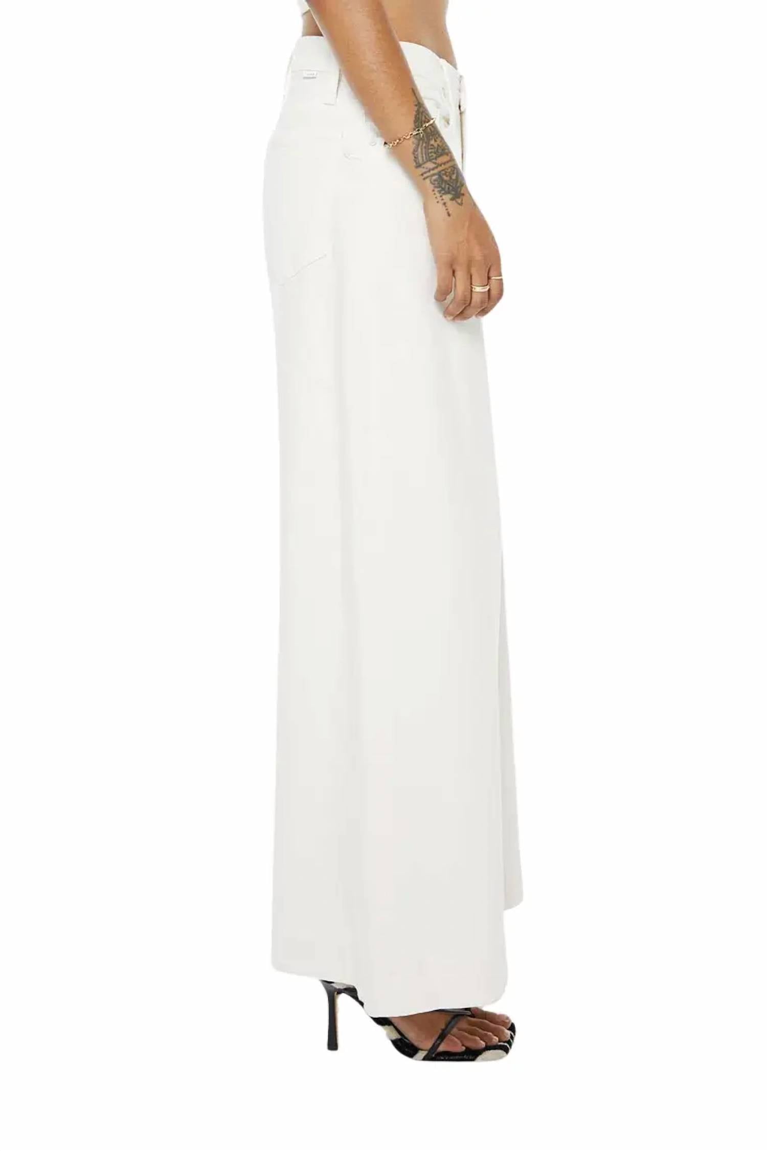 Mother - Lil Mid Rise Headliner Sneak Wide Leg Jeans