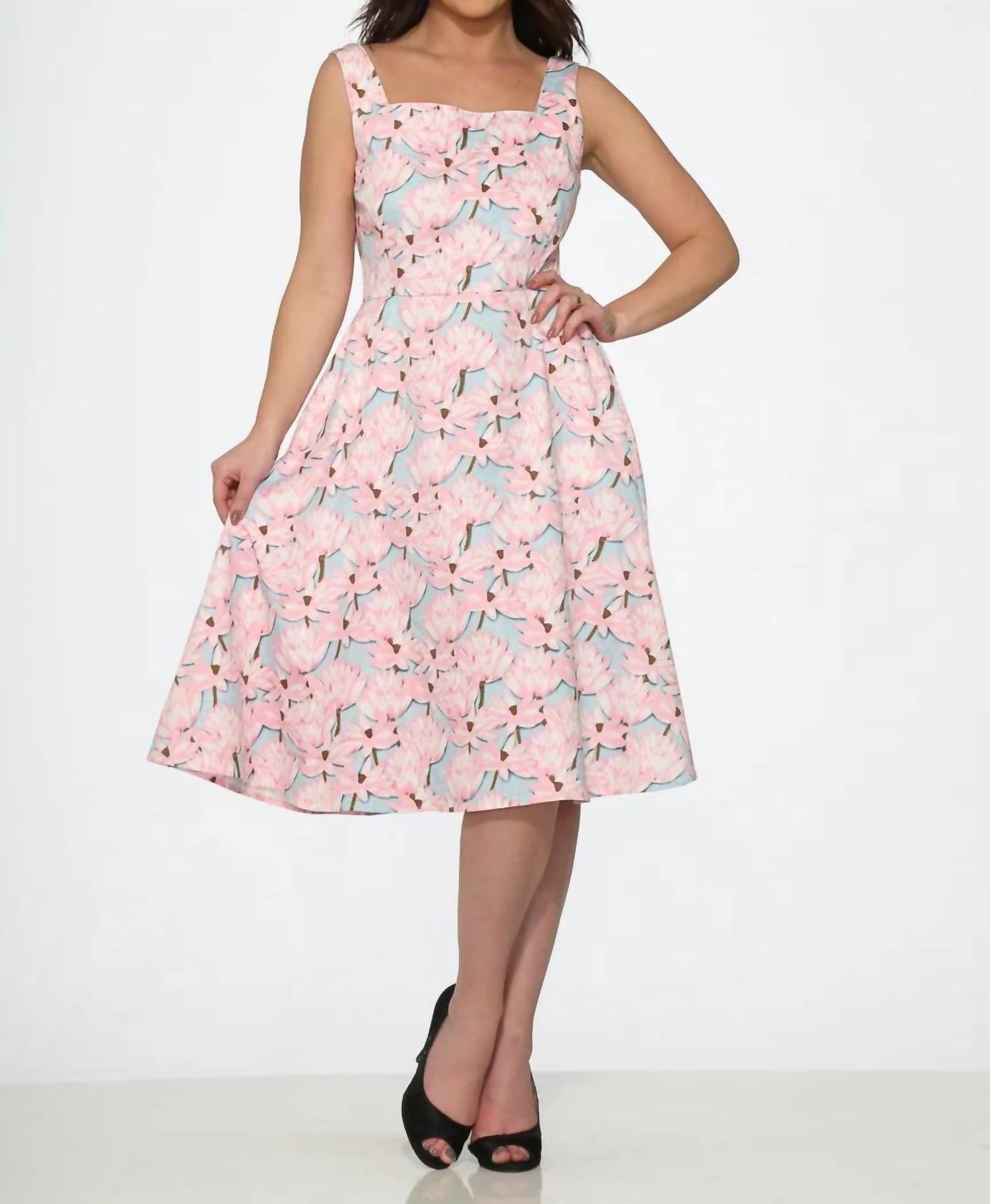Orchid Bloom - Floral Swing Dress