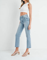 Just Black Denim - High-rise Classic Straight Jeans