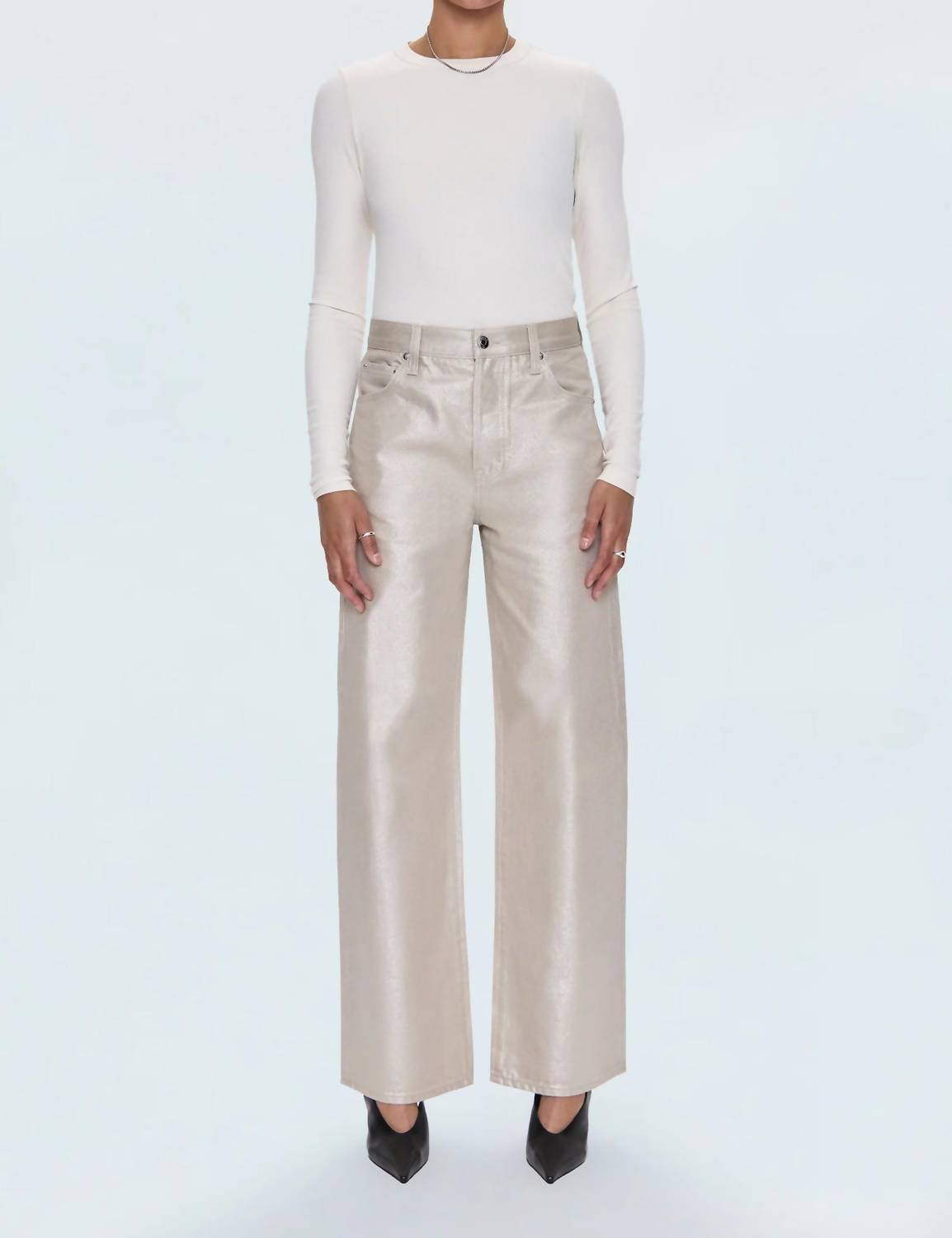 Pistola - Tate High Rise Bowed Leg Jeans