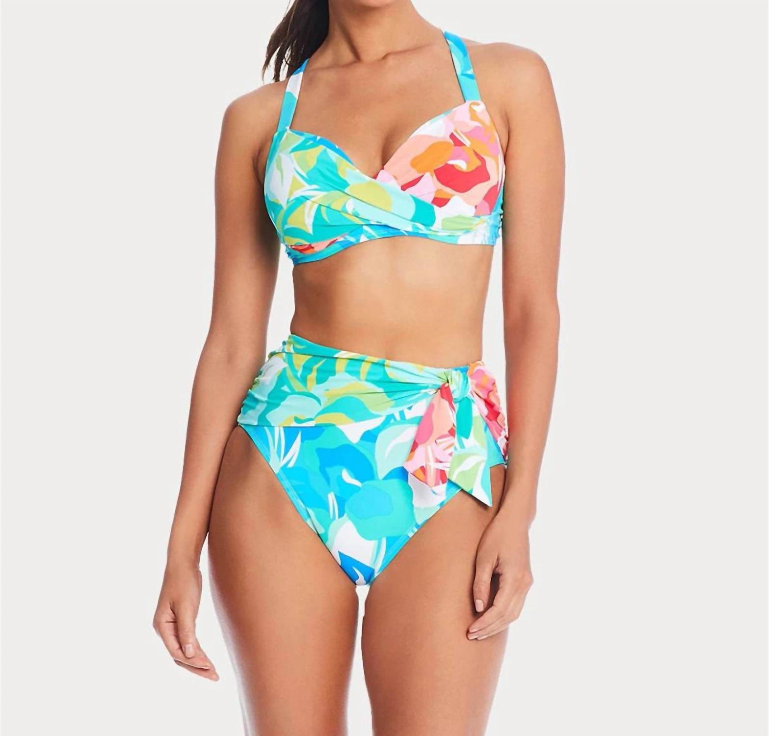 Bleu Rod Beattie - Women's Summer Escape High Waist Draped Bikini Bottom