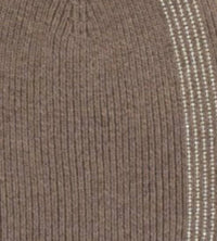 Mitchie's Matchings Women's Crystal Stripes And Fox Hat in taupe - women's hat - detail view