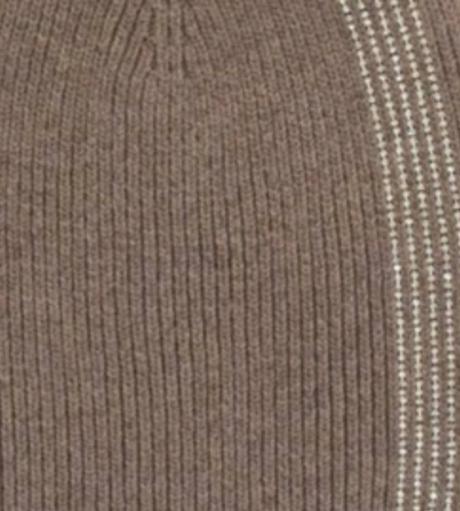 Mitchie's Matchings Women's Crystal Stripes And Fox Hat in taupe - women's hat - detail view