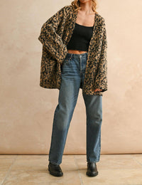 Miou Muse - Fuzzy Oversized Cardigan