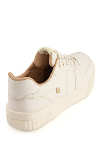 Andrea Women's Lace Closure Sneaker in bone - women's sneaker - detail view