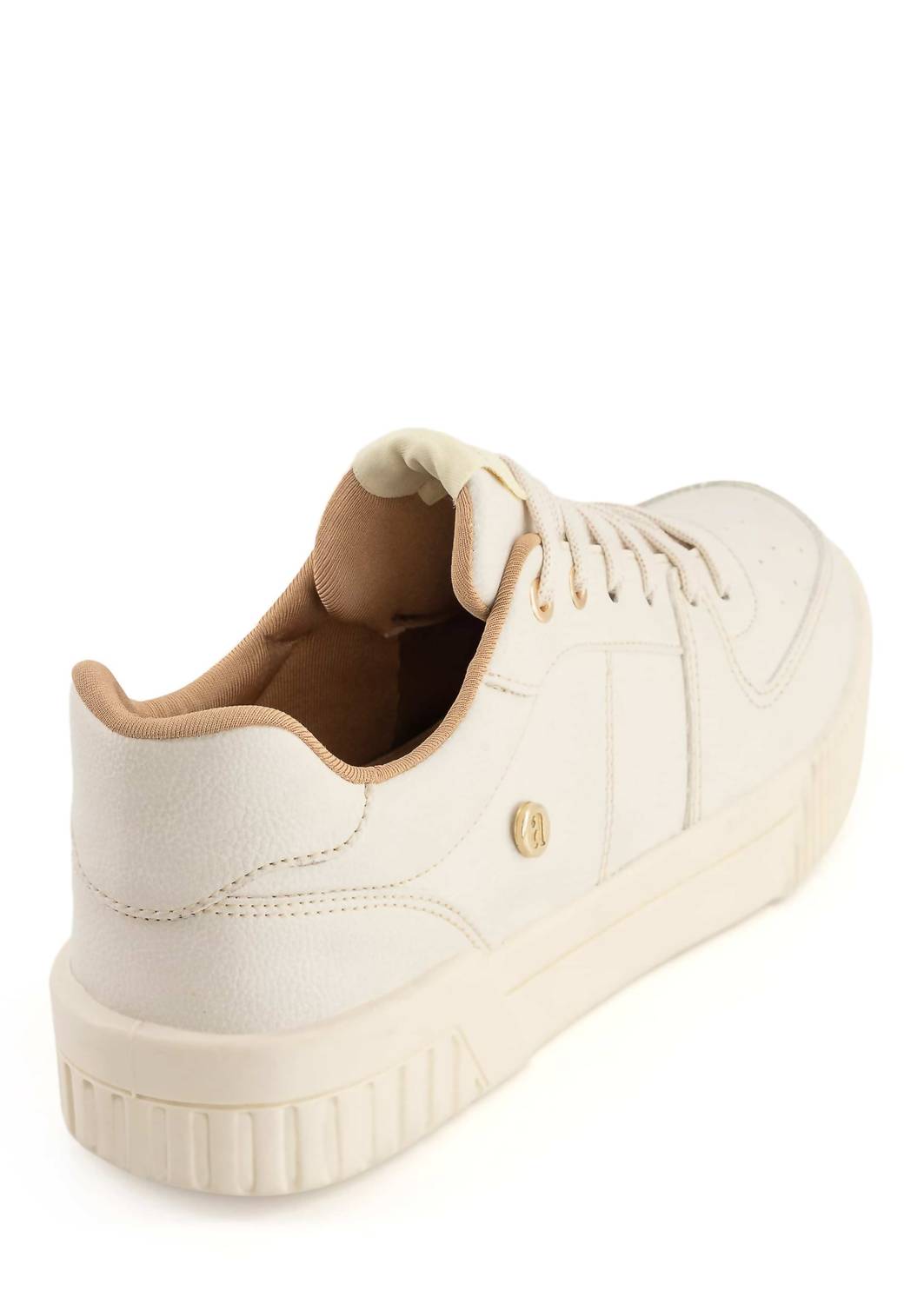 Andrea Women's Lace Closure Sneaker in bone - women's sneaker - detail view