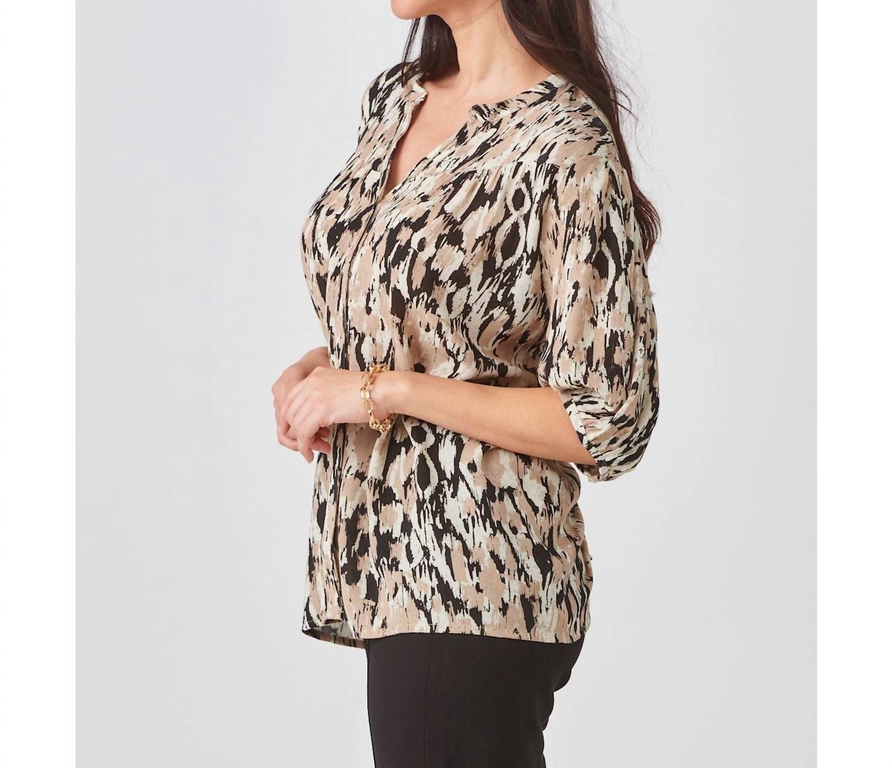 Charlie Paige - Button Front Print Shirt