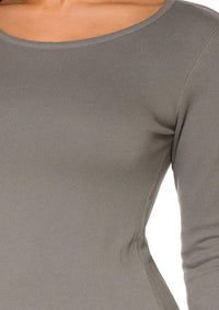 Angel Apparel - Long Sleeve Scoop Neck Tee