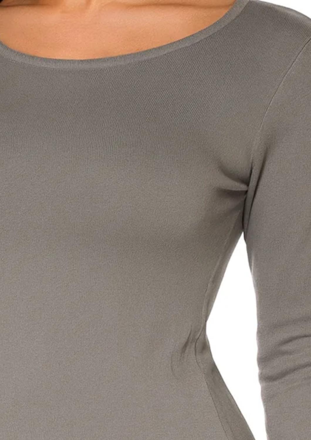 Angel Apparel - Long Sleeve Scoop Neck Tee